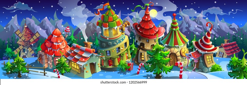 クリスマス 家 イラスト High Res Stock Images Shutterstock