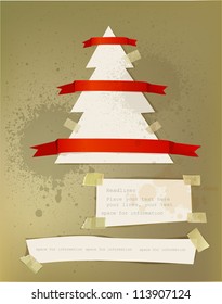 Christmas paper background set