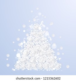 Christmas Paper Snowflake Tree