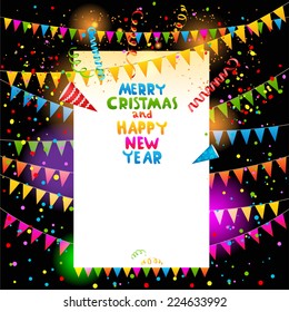 Christmas party background with place for text