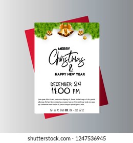 Christmas party cards and poster