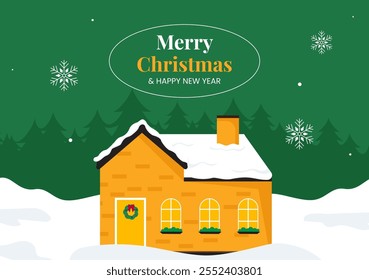 Christmas Party with Cartoon Hand Drawn Background Templates Background