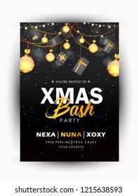 Christmas party design template. Christmas party design template.