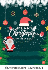 Christmas Party Flyer and background