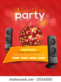 Christmas Party Flyer Poster Vector Design Template