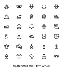christmas and party icon or logo isolated sign symbol vector illustration - Collection of high quality black style vector icons
