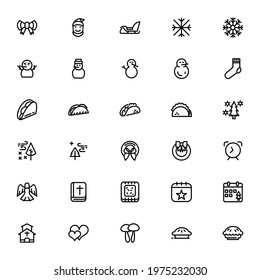 christmas and party icon or logo isolated sign symbol vector illustration - Collection of high quality black style vector icons
