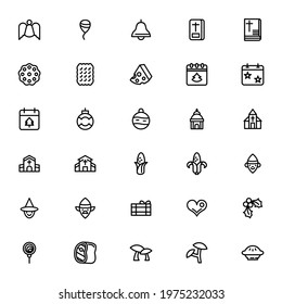christmas and party icon or logo isolated sign symbol vector illustration - Collection of high quality black style vector icons
