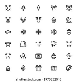 christmas and party icon or logo isolated sign symbol vector illustration - Collection of high quality black style vector icons
