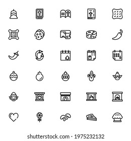 christmas and party icon or logo isolated sign symbol vector illustration - Collection of high quality black style vector icons
