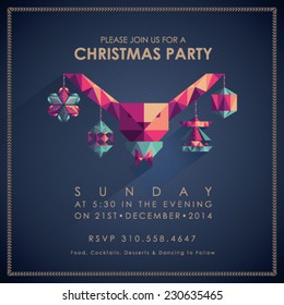 Christmas Party Invitation Card.