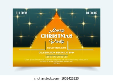 Weihnachtsfeier Einladung Design-Vektorgrafik