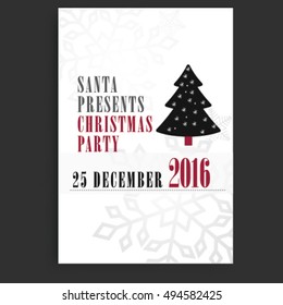 Christmas party invitation ,Flyer template