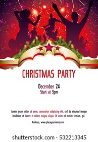 Christmas party invitation template