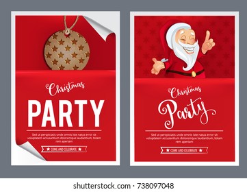 Christmas Party Invitation template