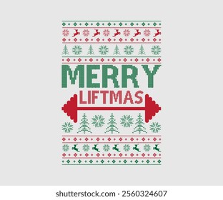 Christmas party invitation ugly sweater design, festive red, Green, knitted patterns. Reindeer motifs, playful typography, fun cozy holiday atmosphere, touch of nostalgia. Ugly Sweater Party