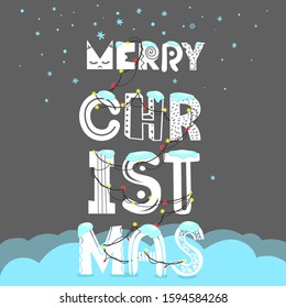 Christmas party invitation vector layout