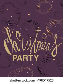 Christmas party - lettering