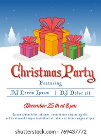Christmas party poster background collection
