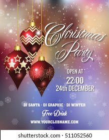 Christmas party poster design
