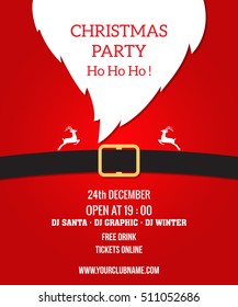 Christmas party poster design