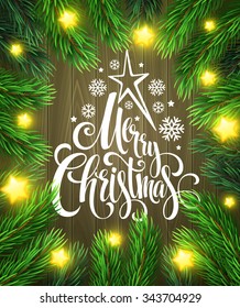 Christmas Party poster design template. Vector illustration EPS10