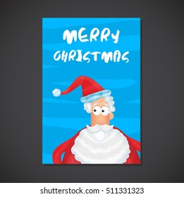 Christmas party poster. Vector illustration