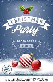 Christmas Party Retro Poster