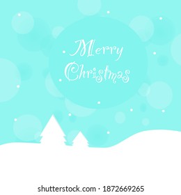 Fiesta navideña de decoraciones navideñas para el diseño del logo de fondo estilo vectorial sobre fondo azul.