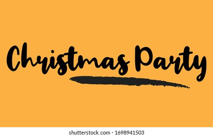 Christmas Party Typography art Lettering for posters, cards design, T-Shirts.