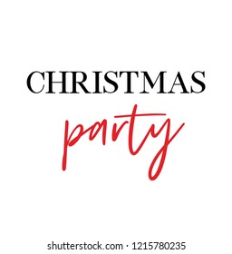 Christmas Party vector quote