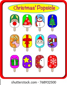 Christmas party's popsicles.