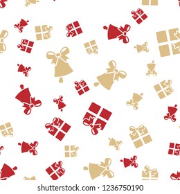 Christmas pattern background cover creative design. 100 percent seamless. Wallpaper, web design, textile, printing usage
