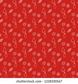 Christmas pattern background design vector