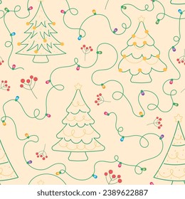 Christmas pattern background Gift wrapping paper Vector illustration