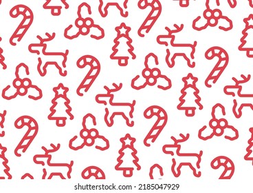 Christmas pattern background for graphic design.A-size horizontal.