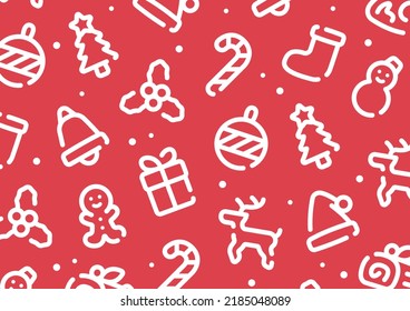 Christmas pattern background for graphic design.A-size horizontal.