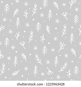 Christmas pattern background hand drawing