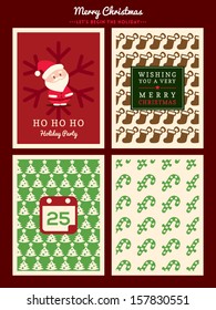 Christmas Pattern background for invitation card / poster / flyer / web banner