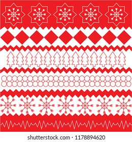 Christmas pattern Background. Red and white Christmas pattern. For wallpapaer, cloth design,cloth design. hand drawn
