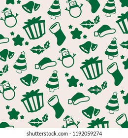 Christmas pattern background vector