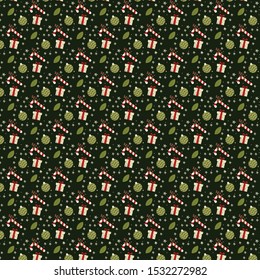  Christmas pattern background in vector