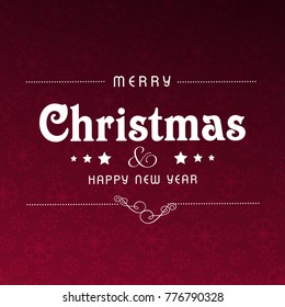 Christmas pattern background vector dark