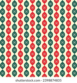 Christmas Pattern Background Vector Design.