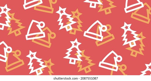 Christmas pattern background wallpaper (Christmas Item series,flat version,vector)	
