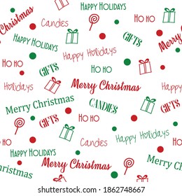 Christmas Pattern for background, wrappers, textiles etc