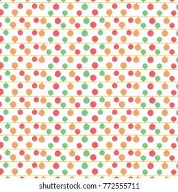 Christmas pattern balls colourful