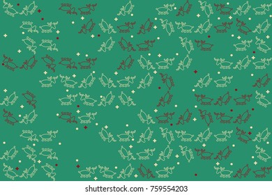 Christmas pattern with beautiful colored elements