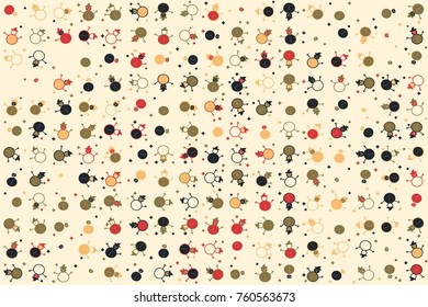 Christmas pattern with beautiful colored elements