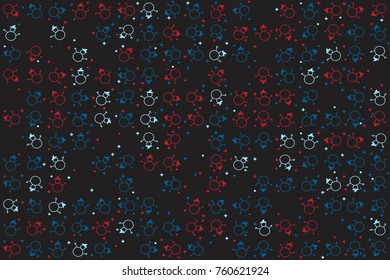 Christmas pattern with beautiful colored elements